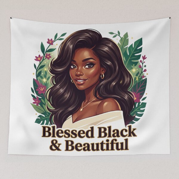 Item preview, Blessed Black & Beautiful straight hair dark designed and sold by BlessedBlackBeautiful.