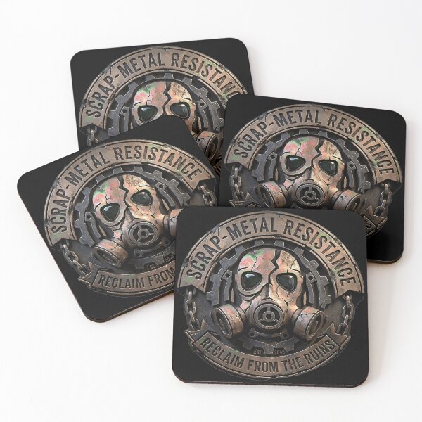 Item preview, 3D Scrap Metal Resistance Reclaim ruins Industrial Crest designed and sold by HoshisWorld2018.