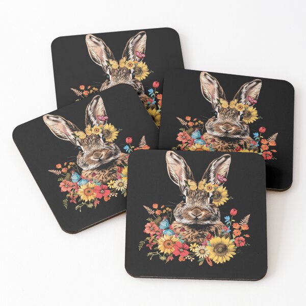Item preview, Funny Rabbit Bunny Floral Colorful Boys Girls Kids designed and sold by rafaeltto.