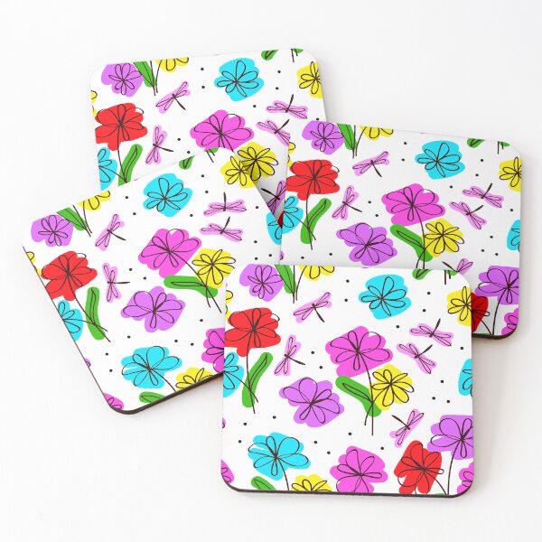 Item preview, Modern Pink, Aqua, And Red Floral Minimalist Designs  designed and sold by DEC02.