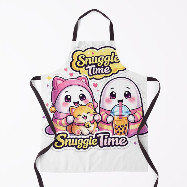 Item preview, Cute Snuggle Time Ghosts With Cat Kawaii Sticker designed and sold by Red66circle.