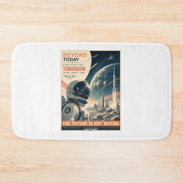 Item preview, Beyond Today For A Better Tomorrow – Retro Space Art designed and sold by Fleetwood1994.