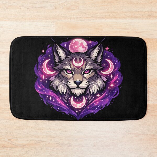 Item preview, Shadow Lynx Spirit Cosmic Moon Guardian designed and sold by tineldesign.