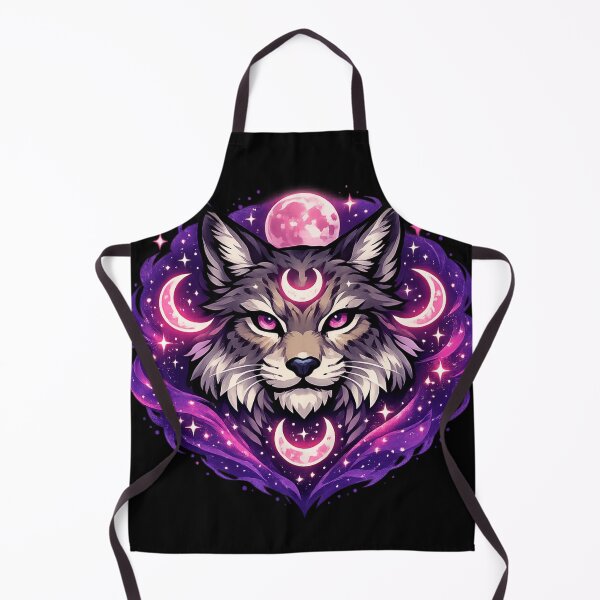 Item preview, Shadow Lynx Spirit Cosmic Moon Guardian designed and sold by tineldesign.