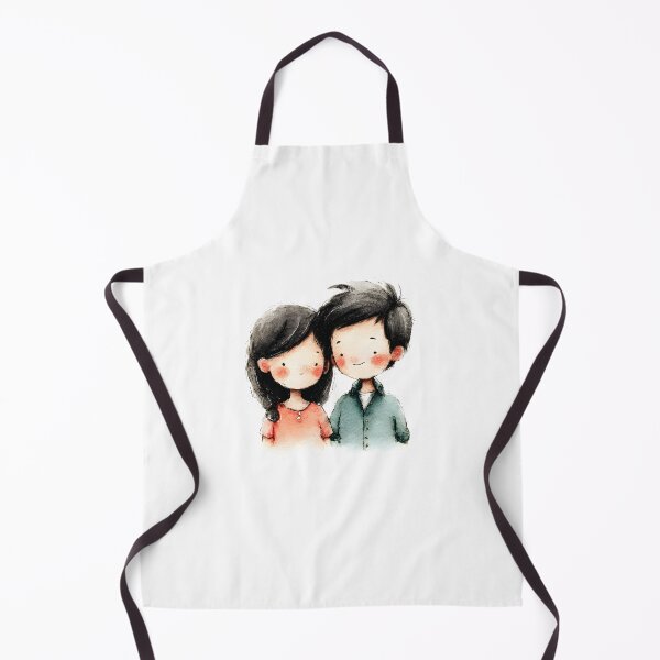 Item preview, Cute Romantic Couple Minimal Aesthetic Drawing designed and sold by JaiSoftStudio.