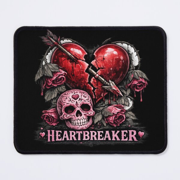 Item preview, Heartbreaker Gothic Pink Skull Art | Broken Heart & Wilted Roses Emo Aesthetic Sticker designed and sold by Emoji Emblems.