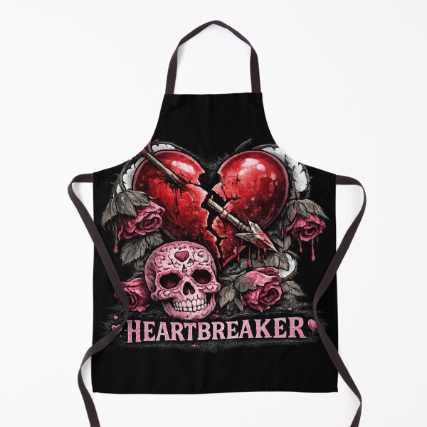 Item preview, Heartbreaker Gothic Pink Skull Art | Broken Heart & Wilted Roses Emo Aesthetic Sticker designed and sold by Emoji Emblems.