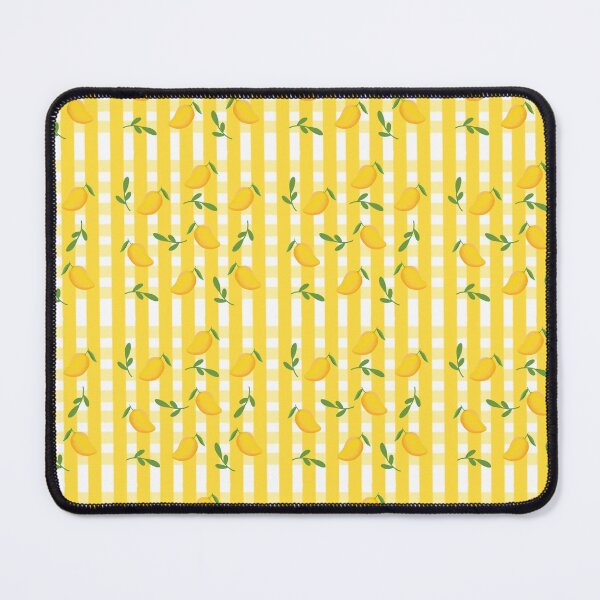 Item preview, Fresh Summer mango - Cute Yellow Gingham and Fruit Pattern designed and sold by nora8820.