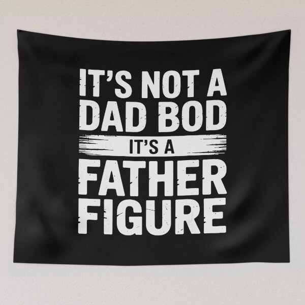 Item preview, Funny Dad Bod Father Figure Retro Sarcastic Typography designed and sold by zamiokaline.