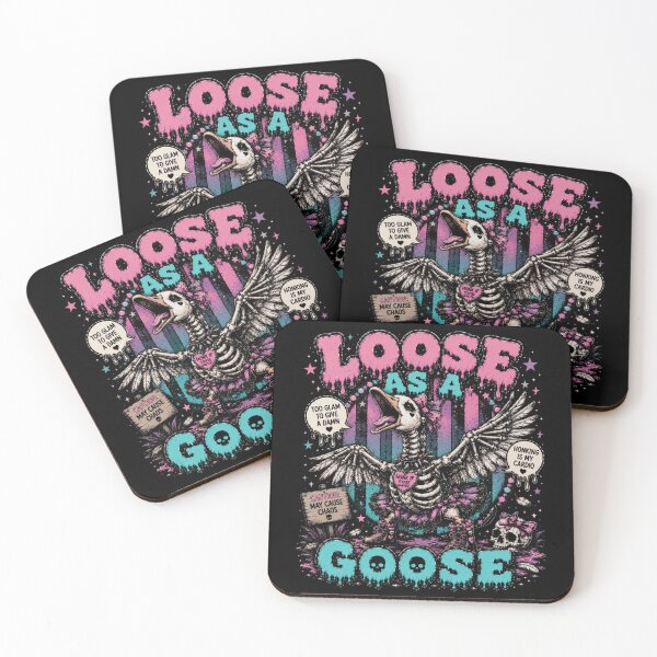 Item preview, Loose Asa Goose Skeleton Goose Goth T-Shirt – Chaotic Goose Meme designed and sold by printedartgoods.