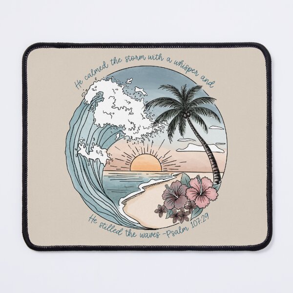 Item preview, Tropical Psalms 107:29 Bible Verse designed and sold by Doodloom.
