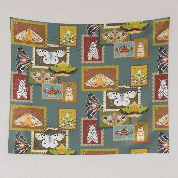 Item preview, Moths stamps vintage  designed and sold by InkRiot Studios.