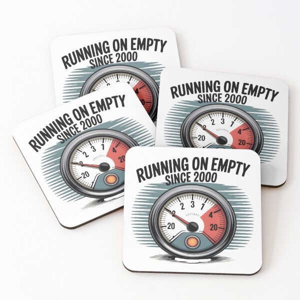 Item preview, Running on Empty Since 2000 – Funny Low Energy Humor Shirt designed and sold by Glamour Gaze .