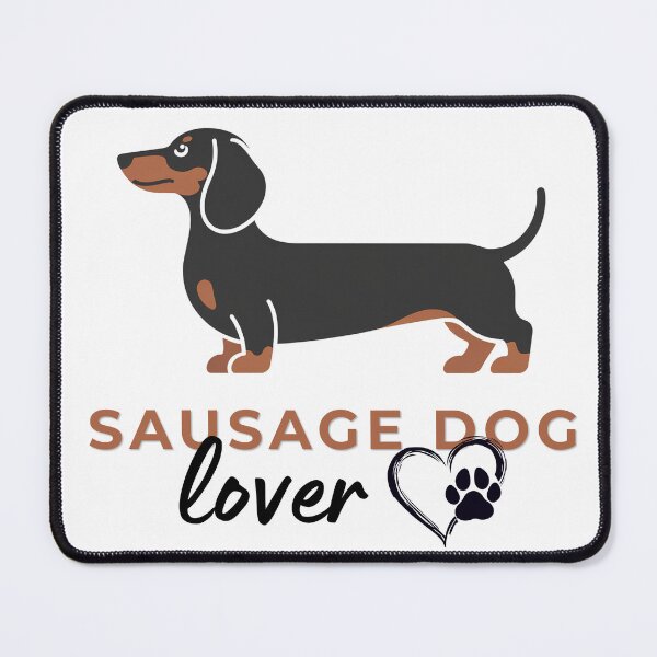 Item preview, Sausage Dog Minimalist Design – Cute Dachshund Illustration with Paw Heart designed and sold by ArcticFoxStudio.