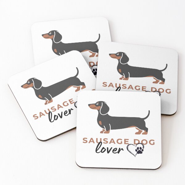 Item preview, Sausage Dog Minimalist Design – Cute Dachshund Illustration with Paw Heart designed and sold by ArcticFoxStudio.