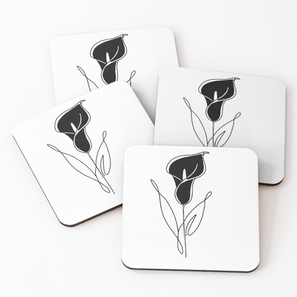 Item preview, Calla lily flower line art drawing designed and sold by ARIN2550.