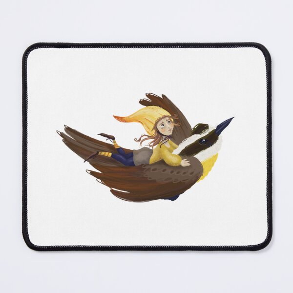 Item preview, Flying Great Kiskadee Elf Boy Riding Bird Art designed and sold by OhSusiVee.