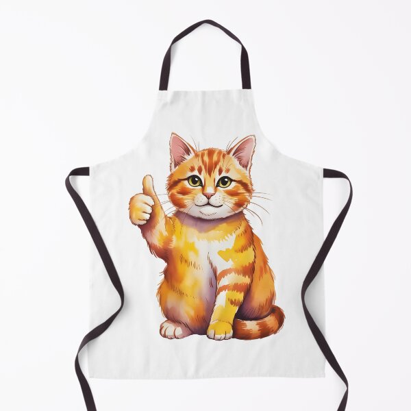 Item preview, Orange thump up cat designed and sold by trendspatterns.