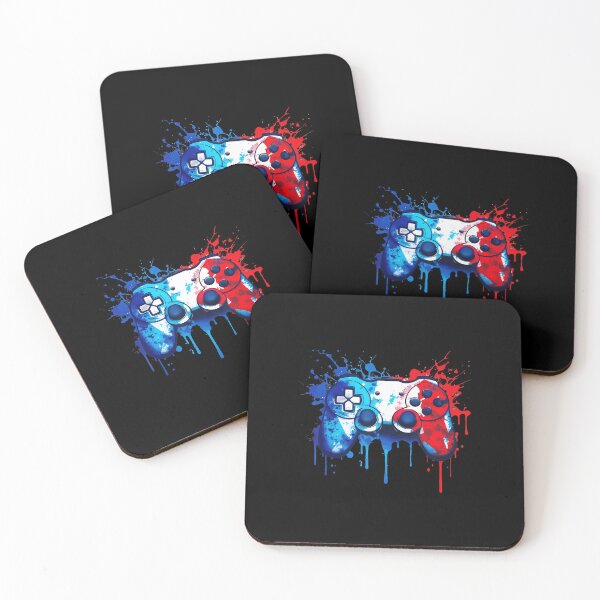 Item preview, Patriotic Gamer Red White Blue Video Game Controller Splash designed and sold by FGTV2021.