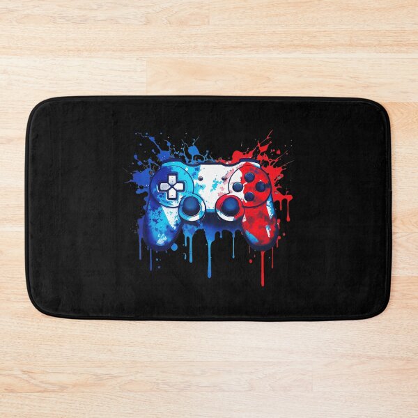 Item preview, Patriotic Gamer Red White Blue Video Game Controller Splash designed and sold by FGTV2021.