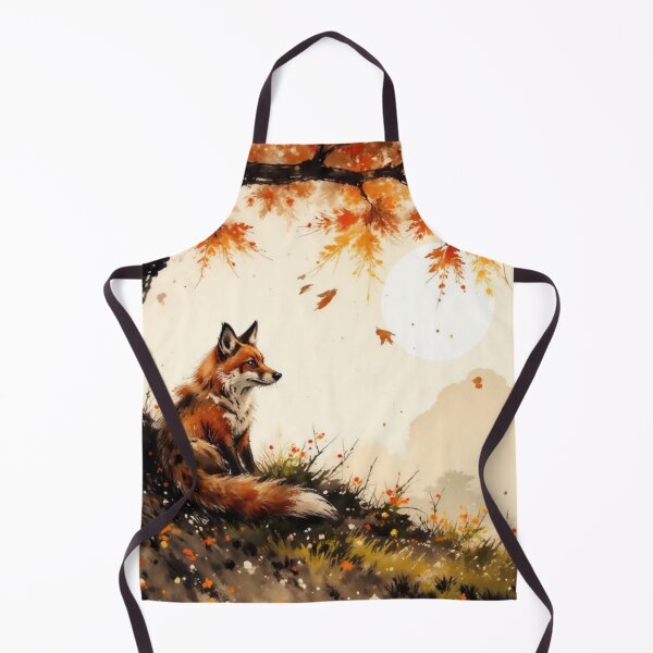 Item preview, Fox Beneath the Autumn Tree — Japanese Lofi Art designed and sold by Mugen-Champloo.