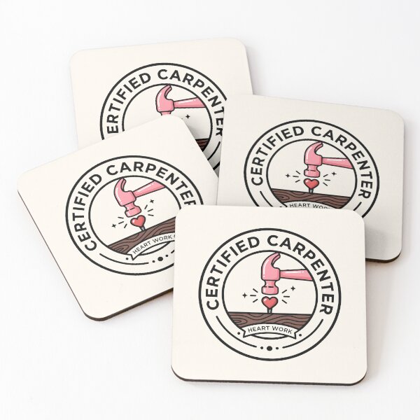 Item preview, Certified Carpenter Heart Work Logo designed and sold by SplashTastic.