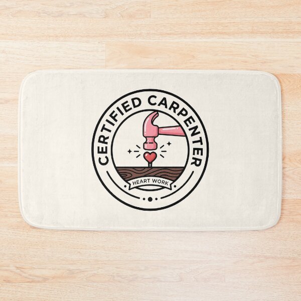 Item preview, Certified Carpenter Heart Work Logo designed and sold by SplashTastic.
