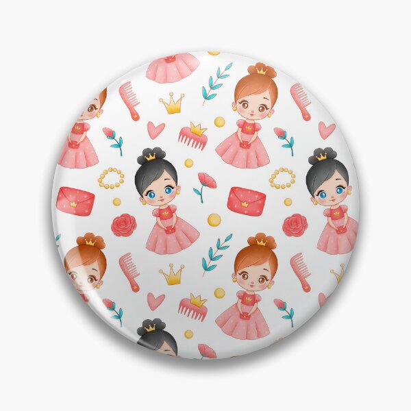 Item preview, Cute Little Princesses - Magical Pink Cartoon Pattern designed and sold by nora8820.