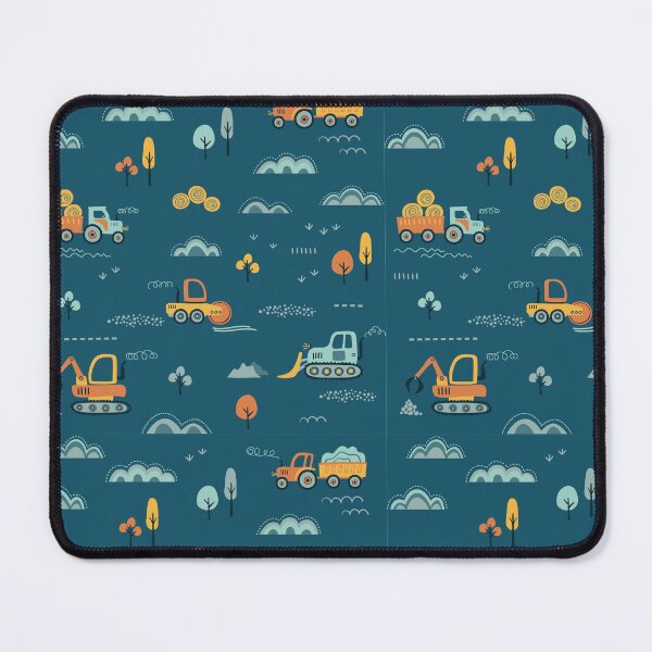 Item preview, Cute Cartoon Construction Trucks - Kids Nursery Pattern  designed and sold by nora8820.