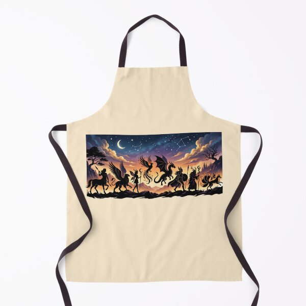 Item preview, Mythical Spirits Silhouette Twilight Landscape designed and sold by SplashTastic.