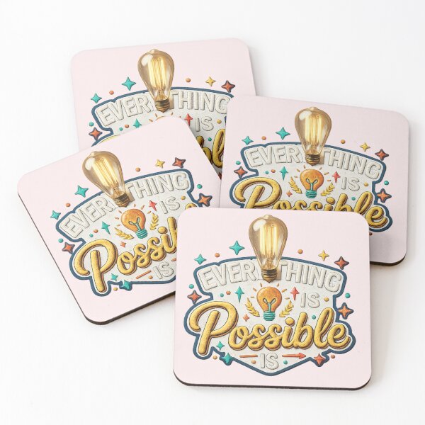 Item preview, Everything Is Possible Motivational Typography PNG Design  designed and sold by arifali786.
