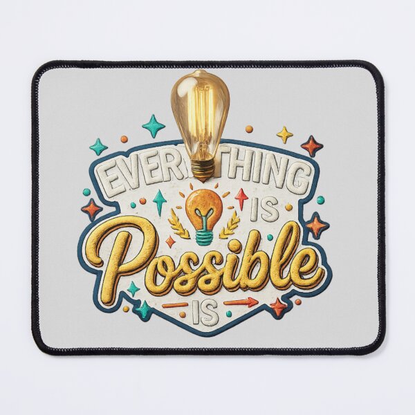 Item preview, Everything Is Possible Motivational Typography PNG Design designed and sold by arifali786.
