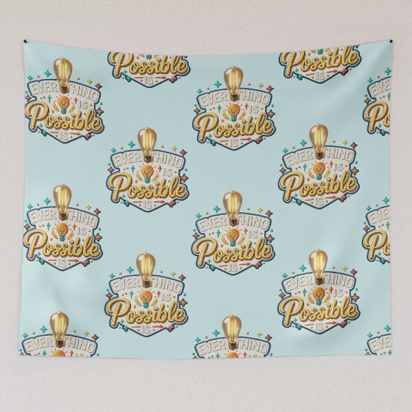 Item preview, Everything Is Possible Motivational Typography PNG Design  designed and sold by arifali786.