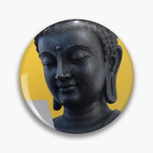 Item preview, Black Buddha Statue Holding Blank Card – Zen Meditation Art designed and sold by canvahub.