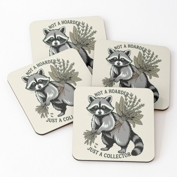 Item preview, Not A Hoarder Just A Collector Vintage Raccoon Art designed and sold by AlexandraSand.