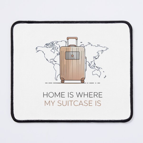 Item preview, Home Is Where My Suitcase Is – Digital Nomad Travel Minimalist Design designed and sold by ArcticFoxStudio.