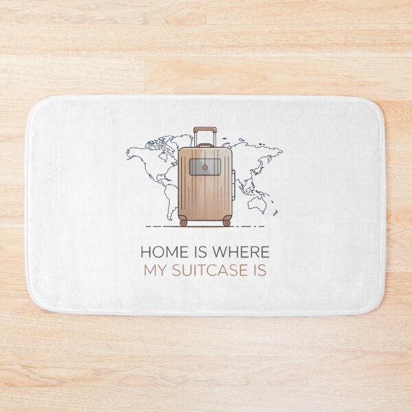 Item preview, Home Is Where My Suitcase Is – Digital Nomad Travel Minimalist Design designed and sold by ArcticFoxStudio.