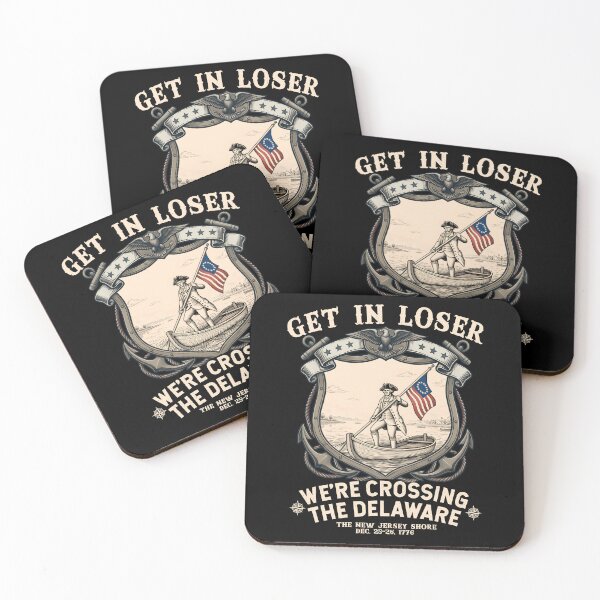 Item preview, Get In Loser We’re Crossing The Delaware 4th of July Retro Vintage designed and sold by NH2019.