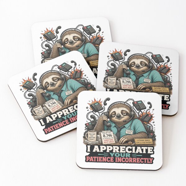Item preview, Customer Service Sloth Funny Coworker Call Center Gift designed and sold by Gentlestate.