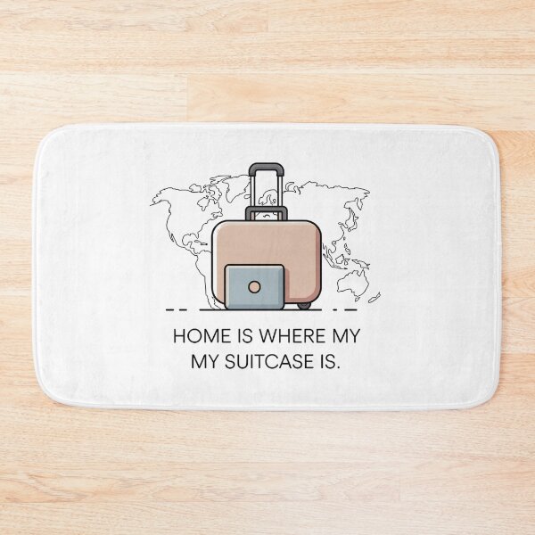 Item preview, Home Is Where My Suitcase Is – Digital Nomad Travel Minimalist Design designed and sold by ArcticFoxStudio.