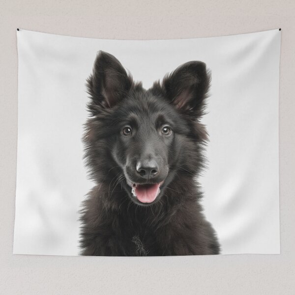 Item preview, Adorable Belgian Sheepdog Puppy for Cute Groenendael puppy lovers designed and sold by LazyOwlStore.