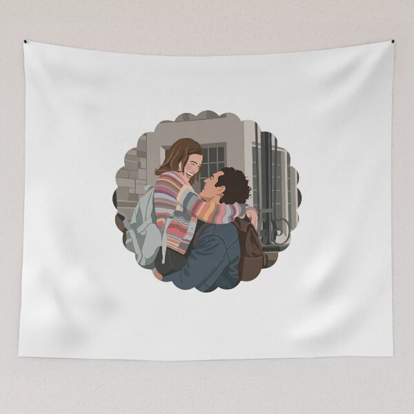 Item preview, Off Campus Hannah Wells & Garrett Graham Cute Couple Sticker | College Romance Aesthetic designed and sold by Fandom Universe.