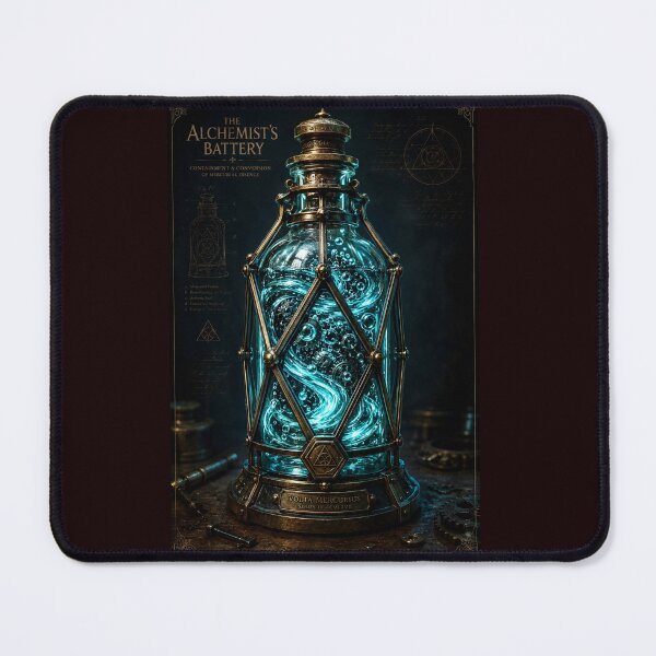 Item preview, The Alchemist's Battery | Gothic Steampunk Apothecary Jar Glow Tee Art designed and sold by Studio77-Gothic.