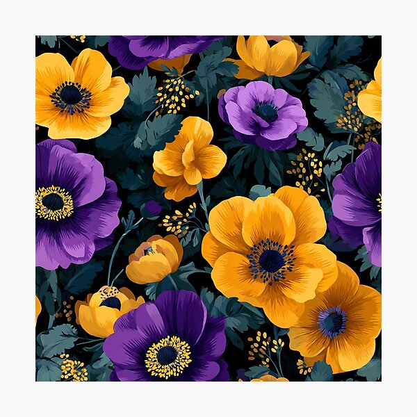 Item preview, Lush Jacobean Flower  - Flower Garden Pattern   - One Year Anniversary Gifts designed and sold by RoyalStarsPatts.