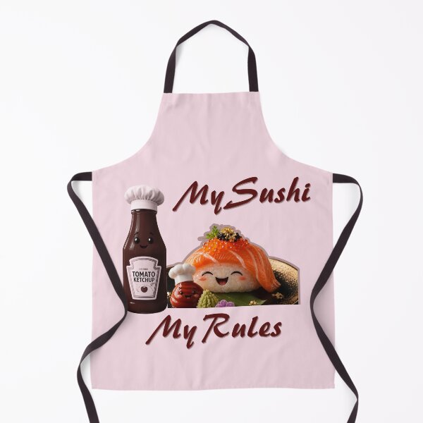 Item preview, My Sushi My Rules Funny Ketchup Lover Design designed and sold by فيلورا95.