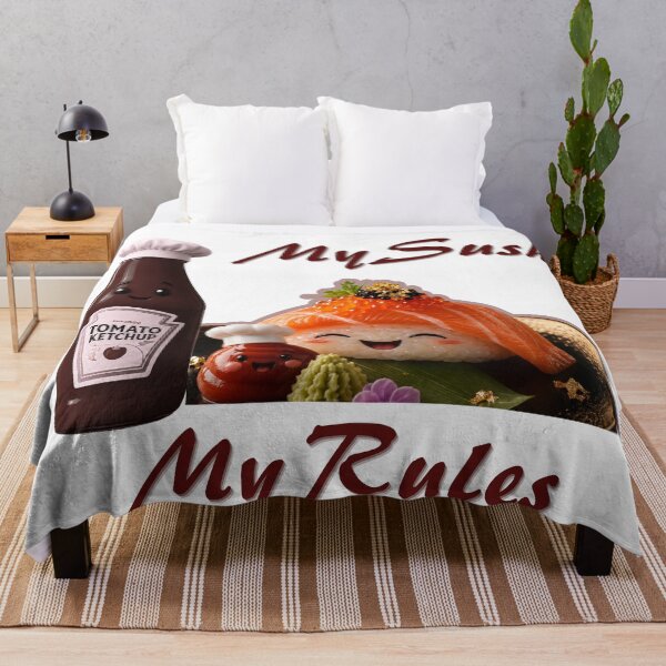Item preview, My Sushi My Rules Funny Ketchup Lover Design designed and sold by فيلورا95.