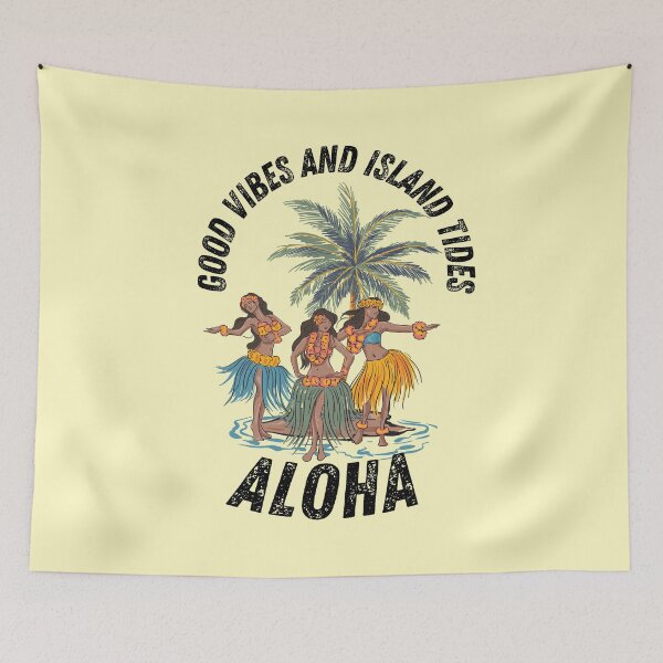 Item preview, Good Vibes and Island Tides Aloha Hula designed and sold by SilverSeaBKK.