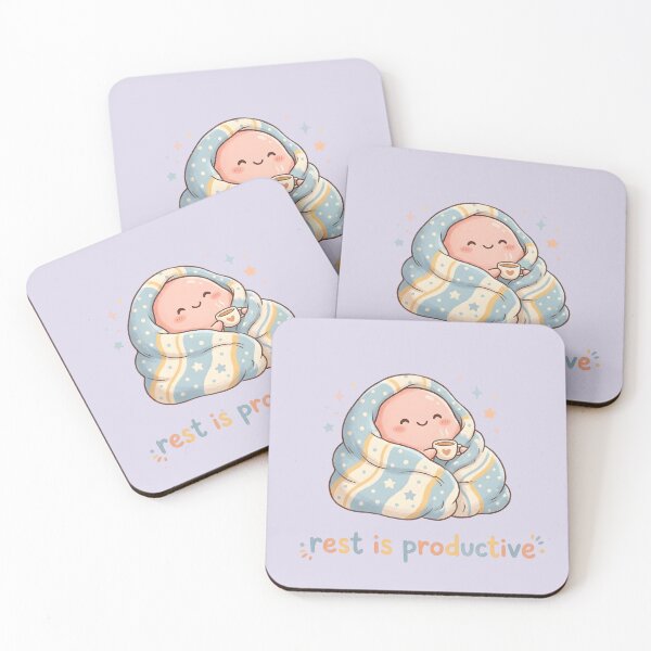 Item preview,  Rest Is Productive Cozy Blob  designed and sold by VibeShift Studio.