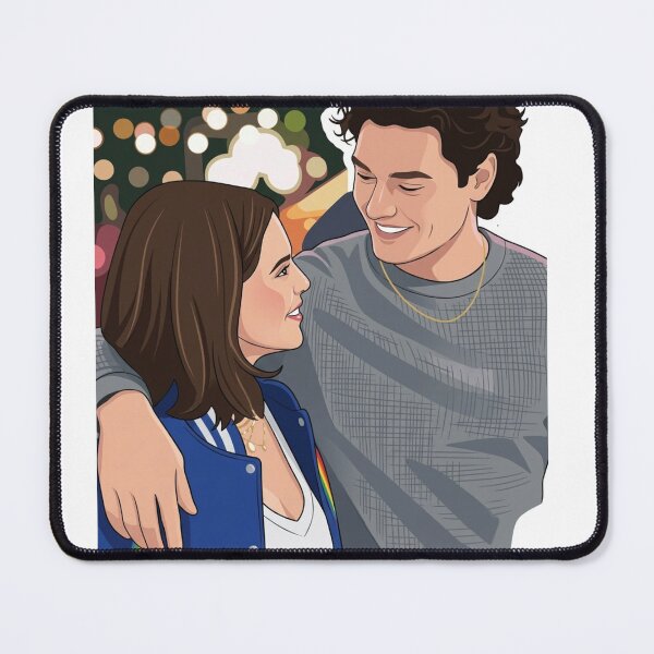 Item preview, Garrett Graham & Hannah Wells Romantic Sticker | Off Campus Inspired Fan Art designed and sold by Fandom Universe.