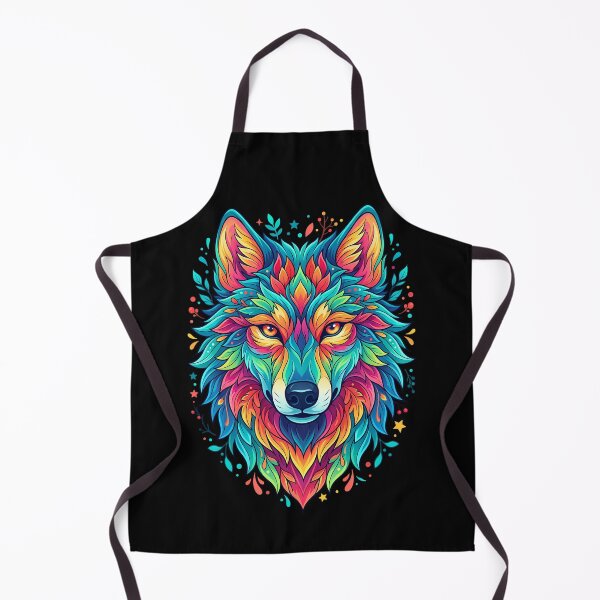 Item preview, Electric Neon Wolf Head Spirit Animal Design designed and sold by LuisWorks.